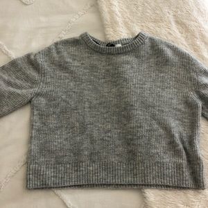 Grey Crew Neck Sweater